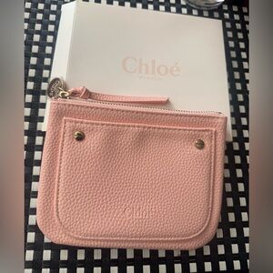 Chloe Pink Leather Pouch